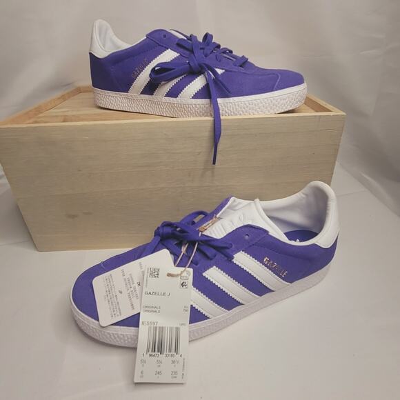 adidas Other - Adidas- Big Kids Purple Gazelle NWT- Size 6
